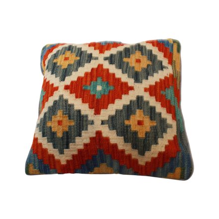 Afghan Kelim pillowcase 45x45 hand woven cushion