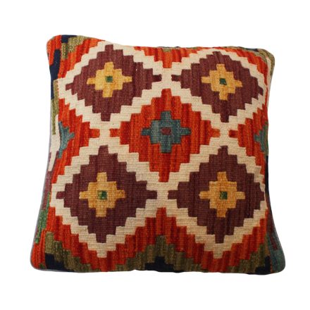 Afghan Kilim pillowcase 45x45 hand woven cushion