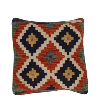 Afghan Kelim pillowcase 45x45 hand woven cushion