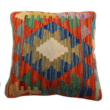 Handwoven decorative cushion 45x45 Kelim pillowcase