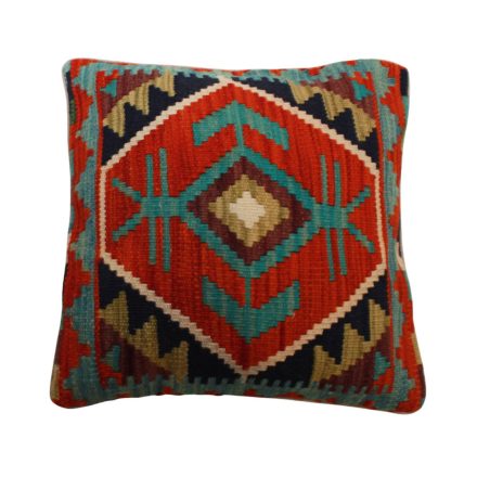 Afghan Kelim pillowcase 45x45 hand woven cushion