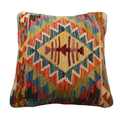 Handwoven Kilim pillowcase 45x45 afghan decorative cushion