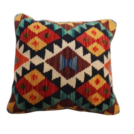 Handwoven Kelim pillowcase 45x45 afghan decorative cushion