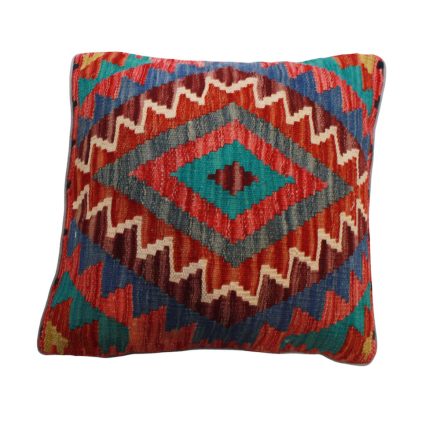 Afghan Kilim pillowcase 45x45 hand woven cushion