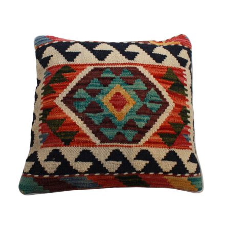 Handwoven Kelim pillowcase 45x45 afghan decorative cushion