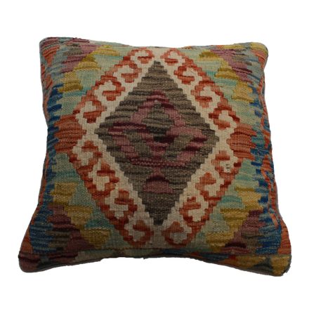 Afghan Kelim pillowcase 45x45 hand woven cushion