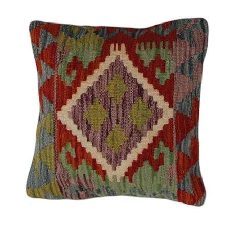 Handwoven Kelim pillowcase 45x45 afghan decorative cushion