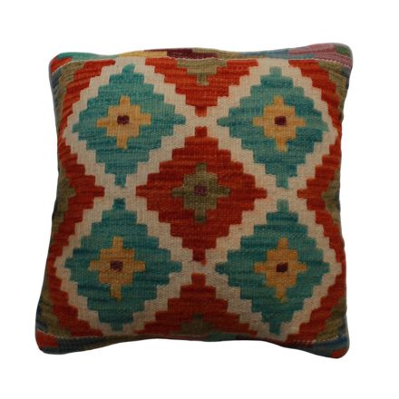 Handwoven Kelim pillowcase 45x45 afghan decorative cushion