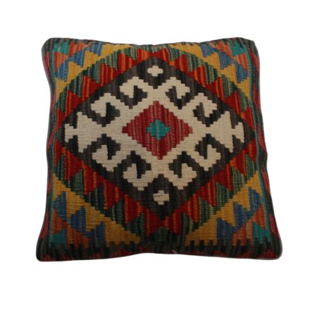 Afghan Kilim pillowcase 45x45 hand woven cushion