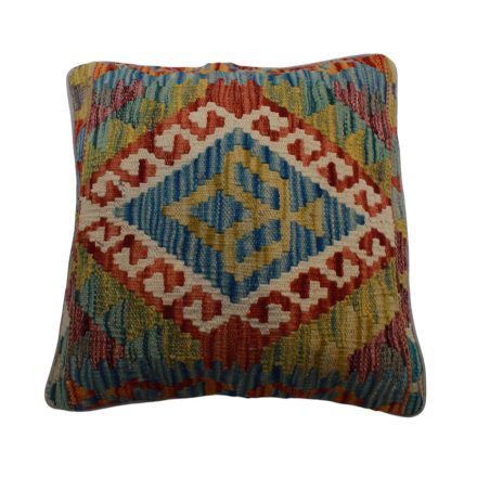 Handwoven Kelim pillowcase 45x45 afghan decorative cushion