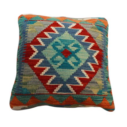 Afghan Kilim pillowcase 45x45 hand woven cushion