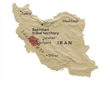 map of Bakhtiari