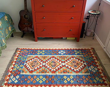 Kelim rug to hallway